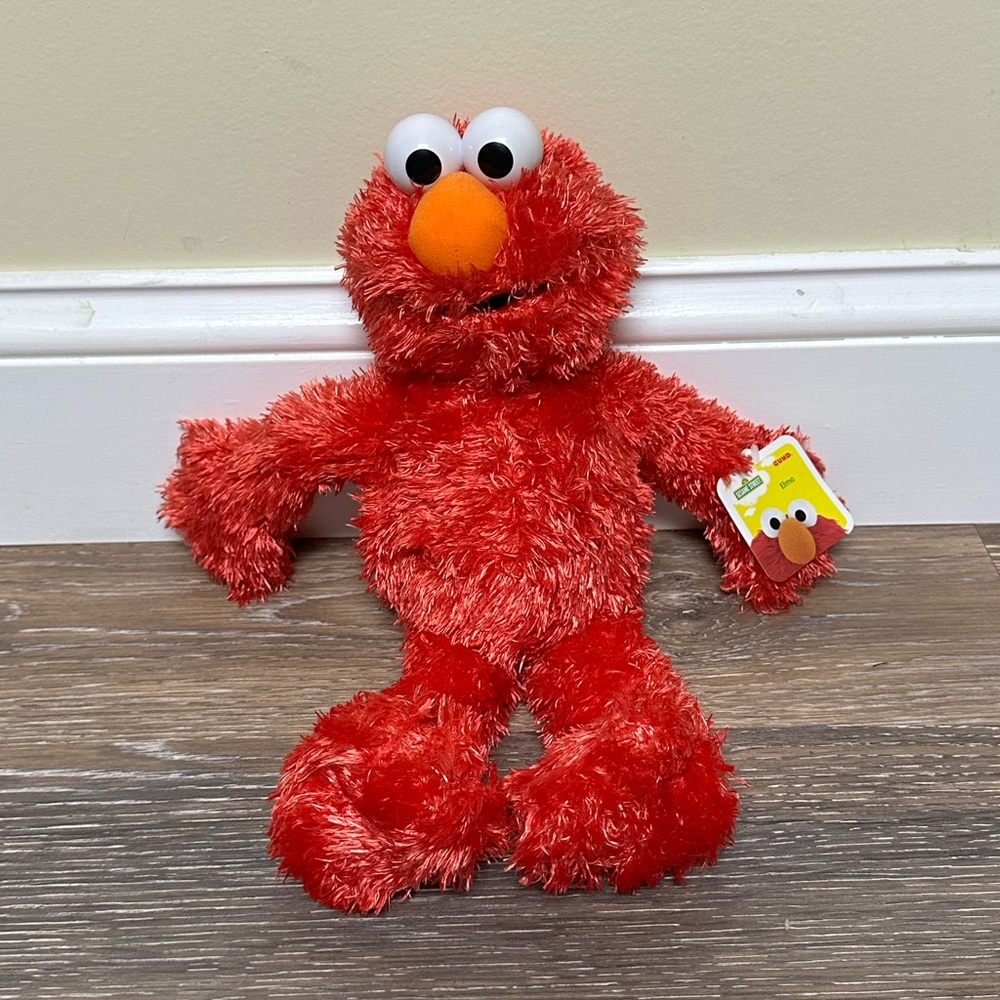 Gund SESAME STREET ELMO Bean Filled STUFFED CHARACTER PLUSH Soft Toy 075351 NWT